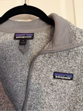 Patagonia Women’s Gray Heather Quarter-Zip Fleece Better Sweater Pullover size S